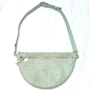 Clare V. Green Woven Grande Fanny